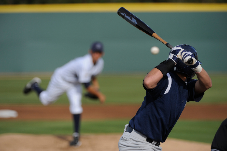 Baseball game action